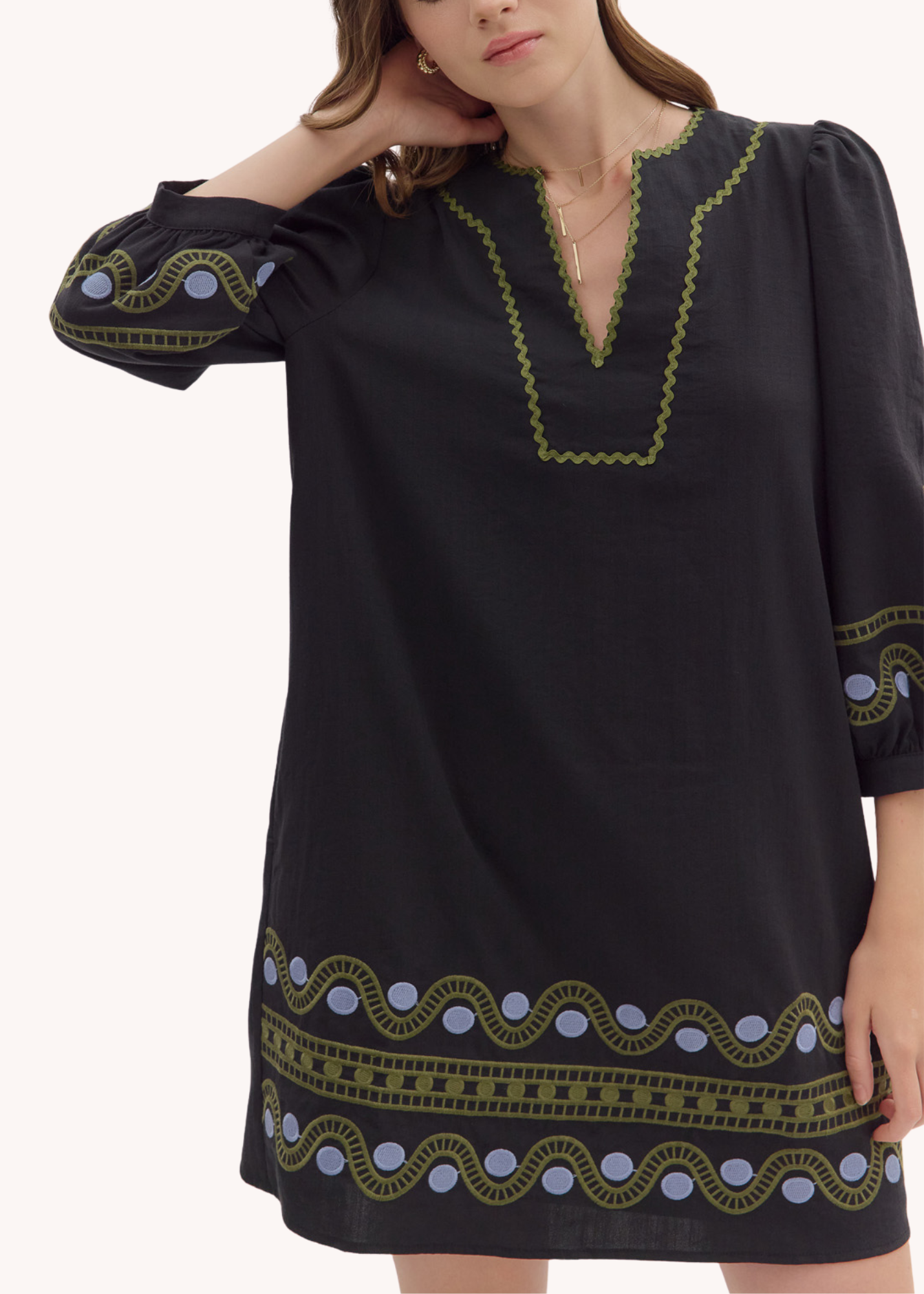 Kirsten Mini Dress in Black