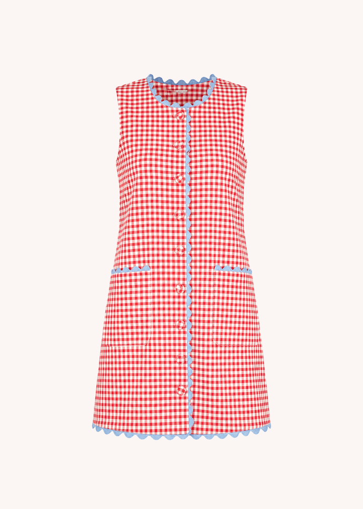 Lincoln Shift Dress in Red