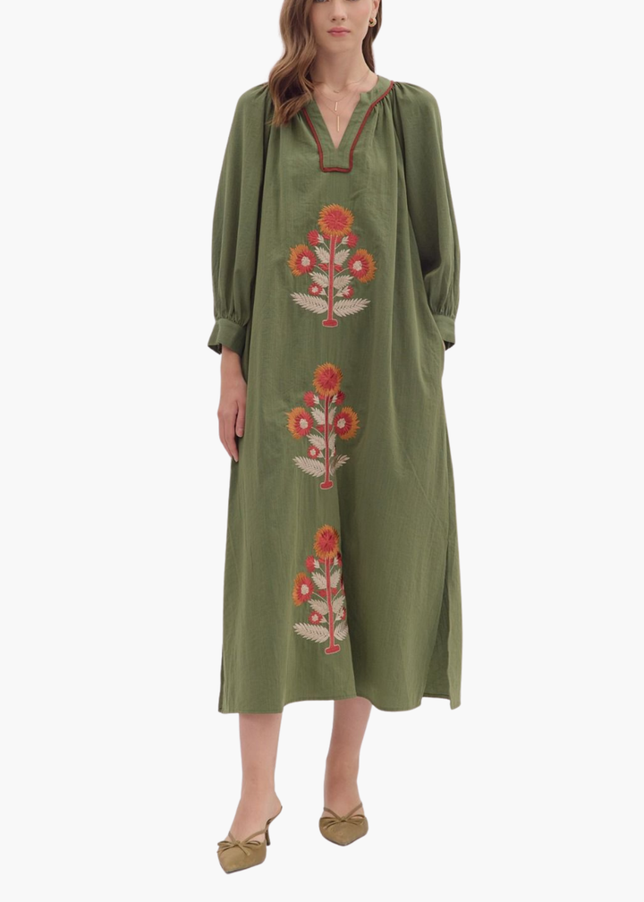 Katy Blockprint Dress