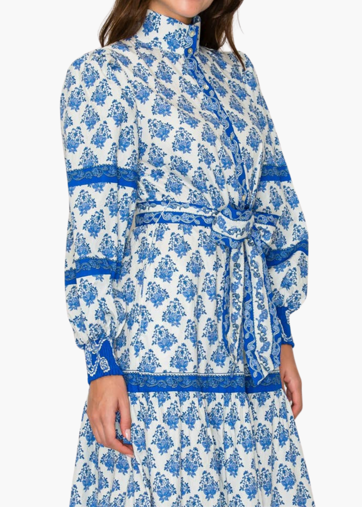 Azure Midi Dress in Royal