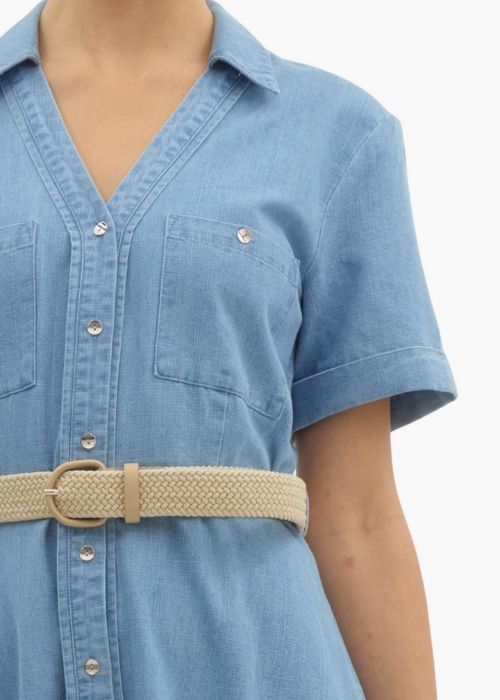 Daisy Midi Dress in Denim