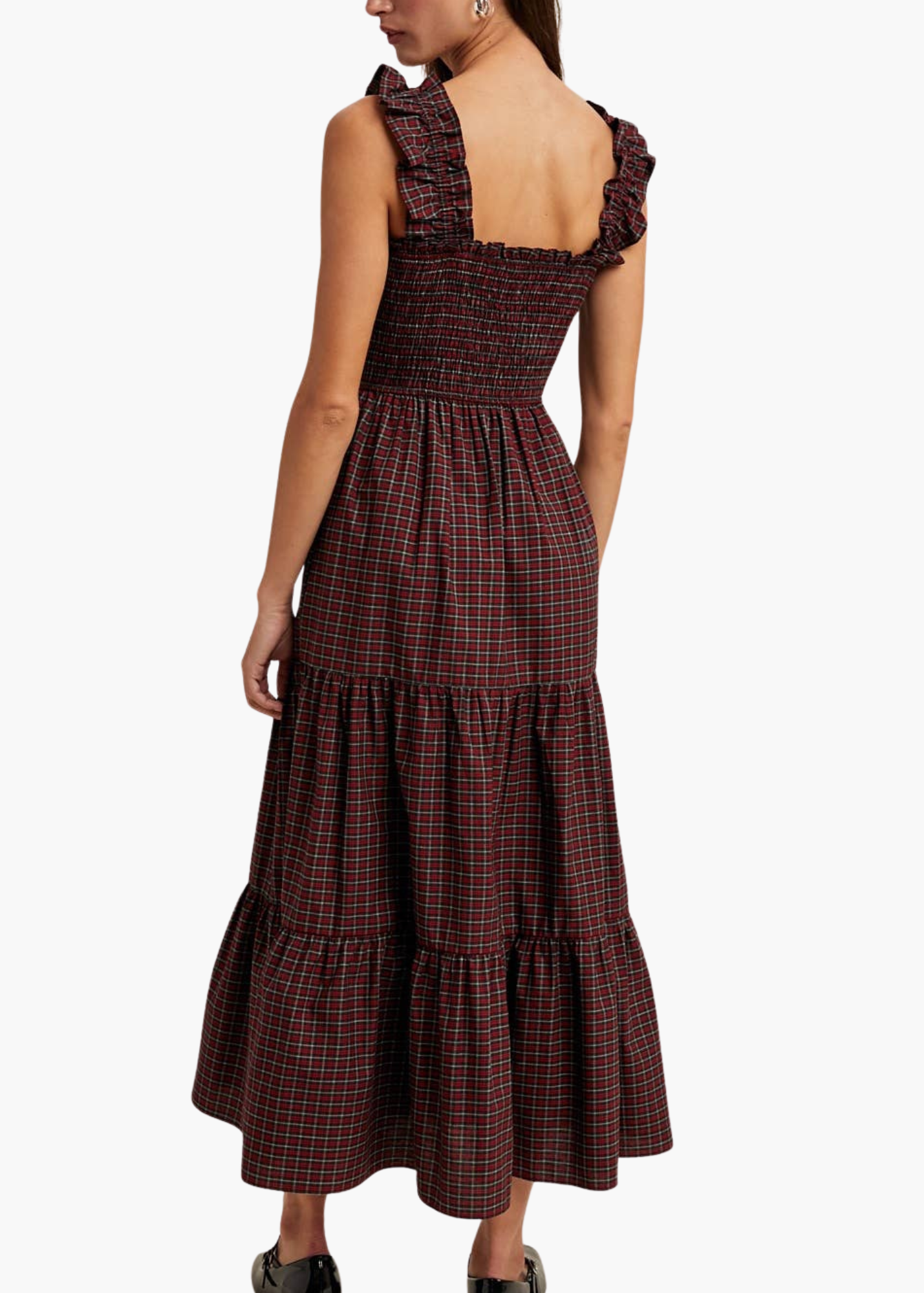 Miller Midi Dress in Plaid