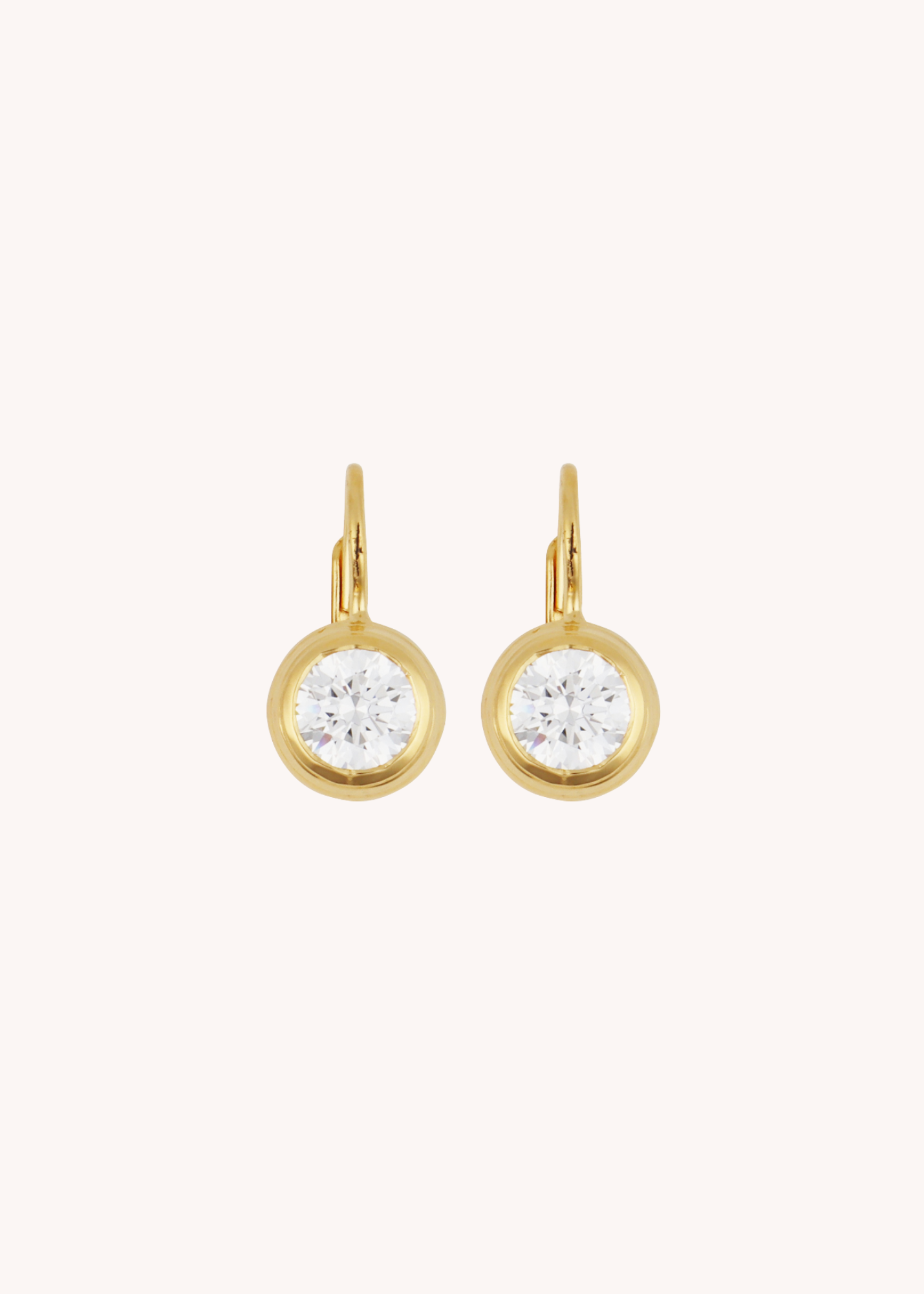 Bezel Drop Earrings