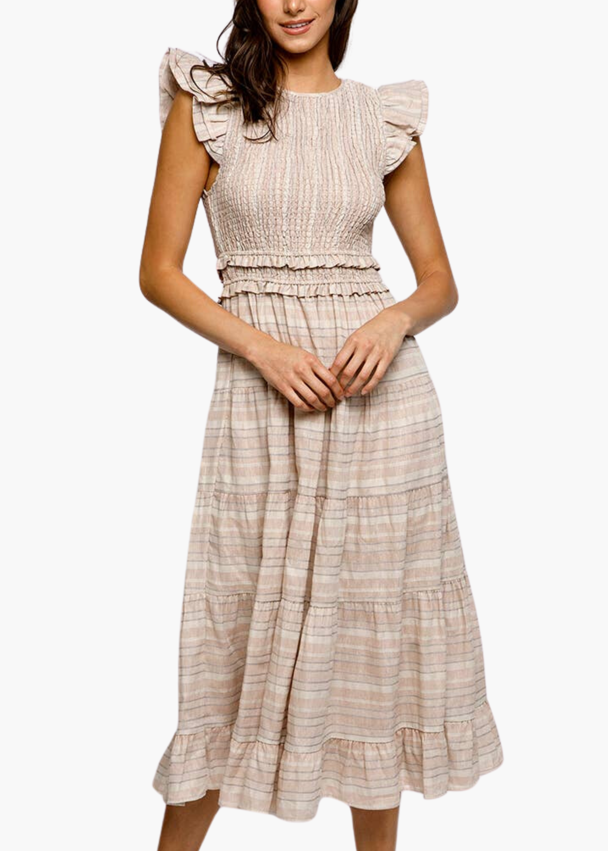 Erin Smocked Midi Dress