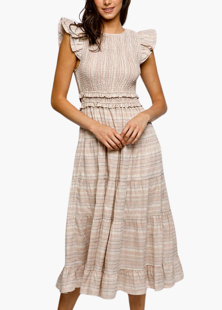 Erin Smocked Midi Dress