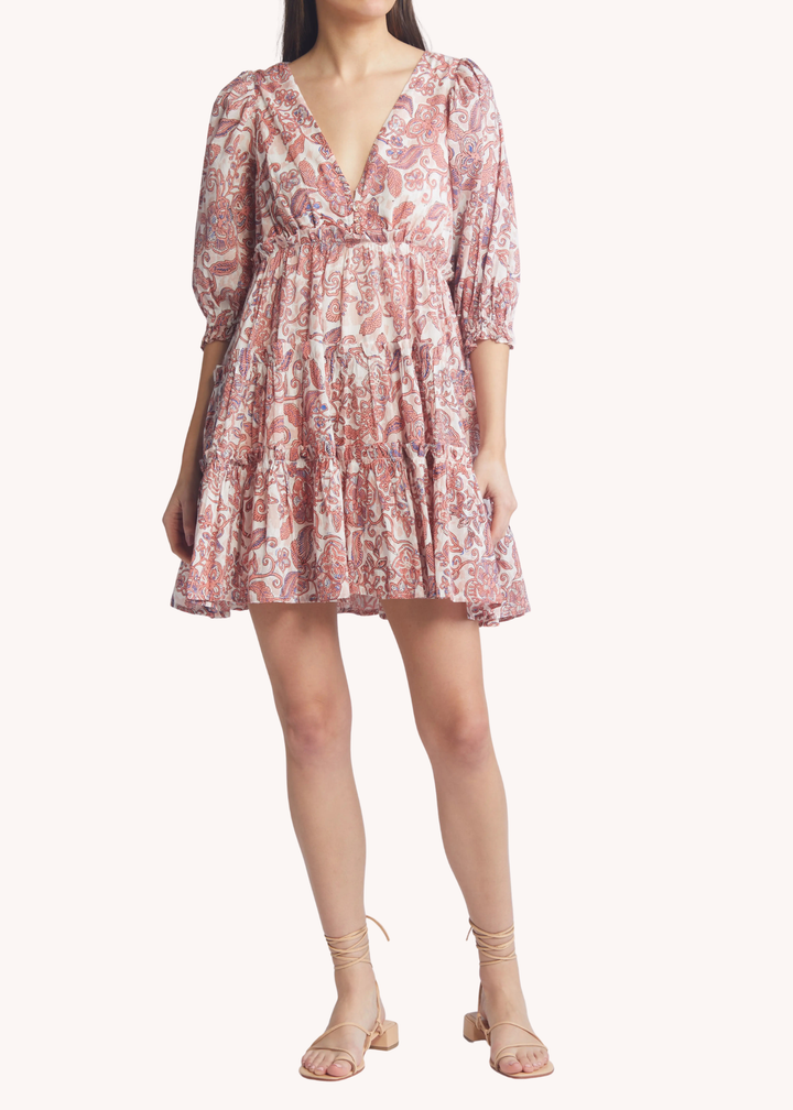 Lavinia Mini Dress in Amara Floral