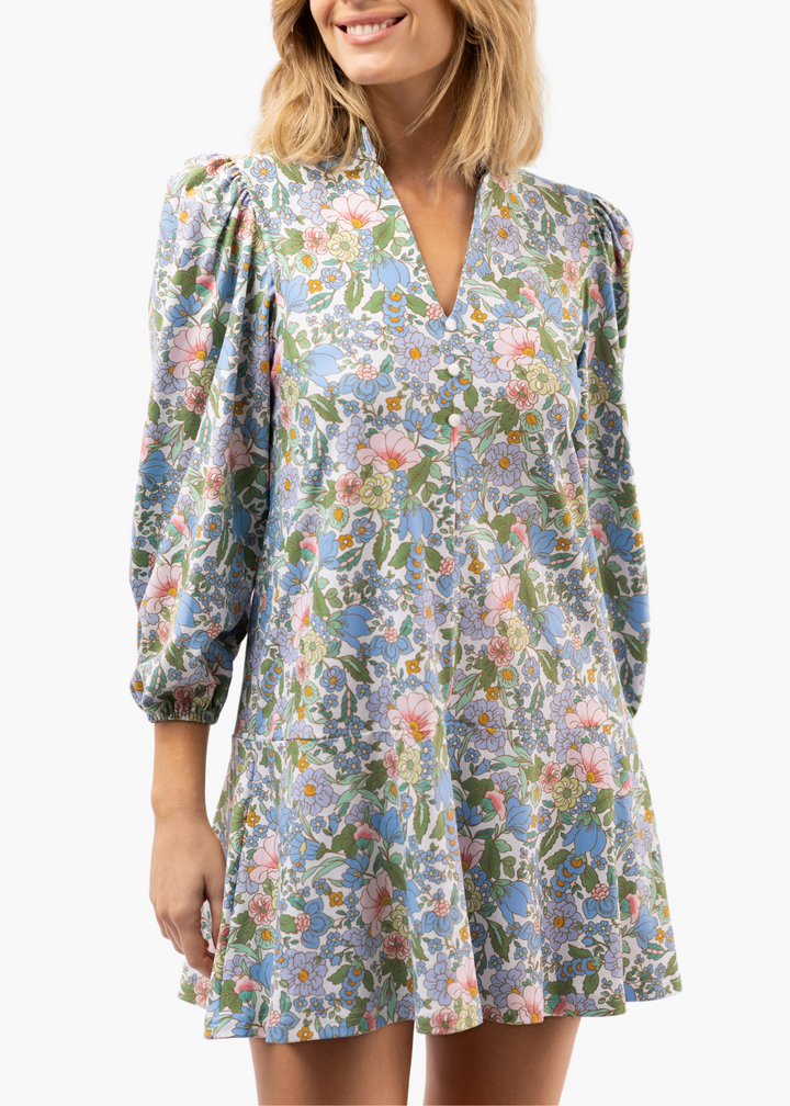 Hazel Dress in Forget Me Not
