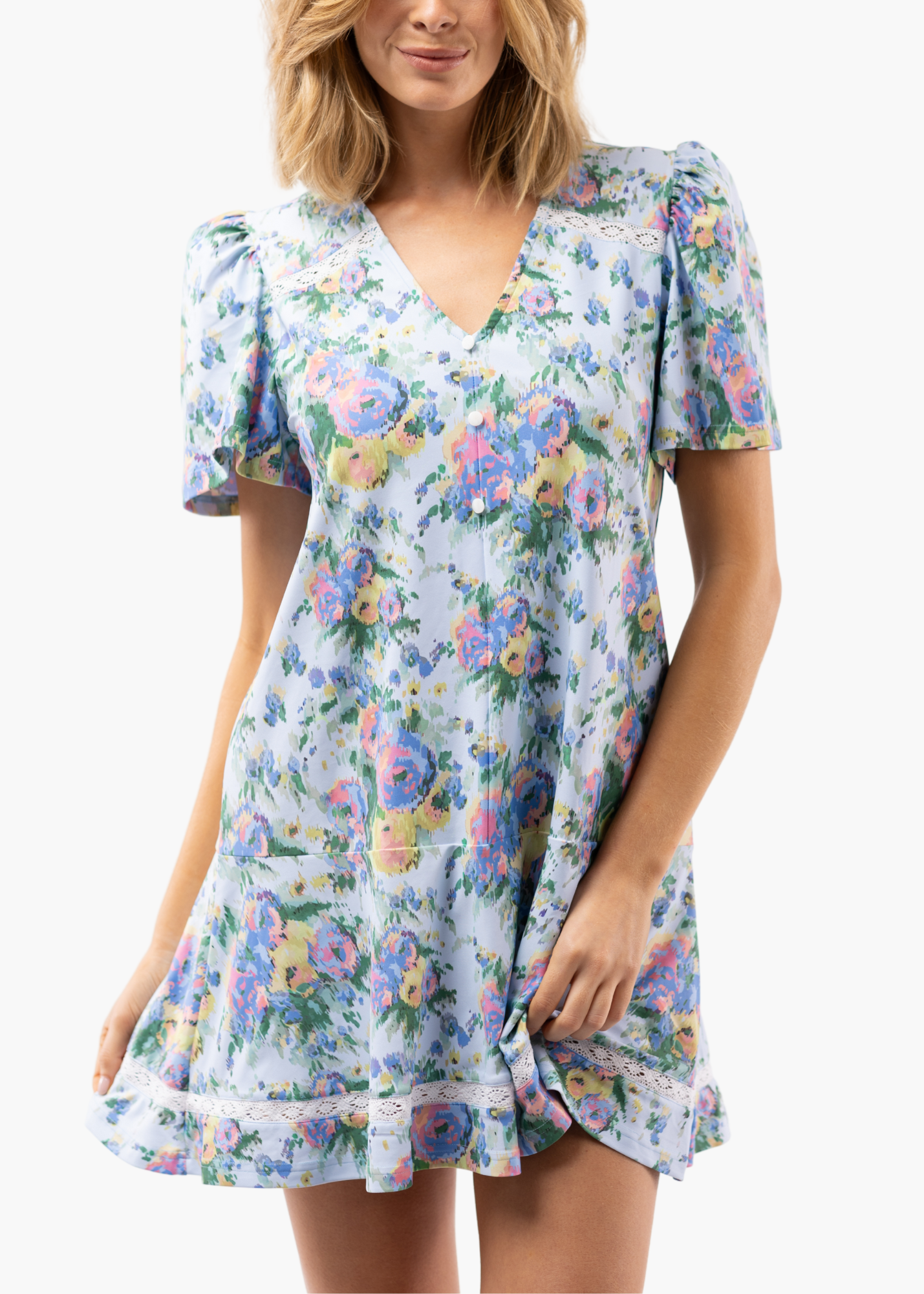 James Dress in Coastal Ikat