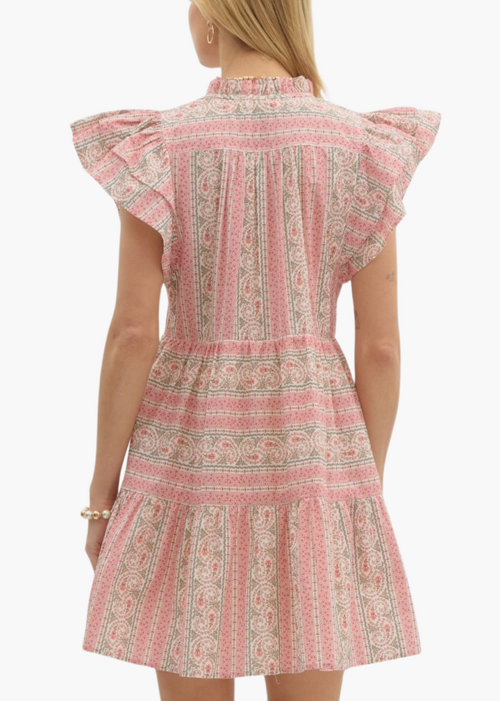 Macy Mini Dress in Pink