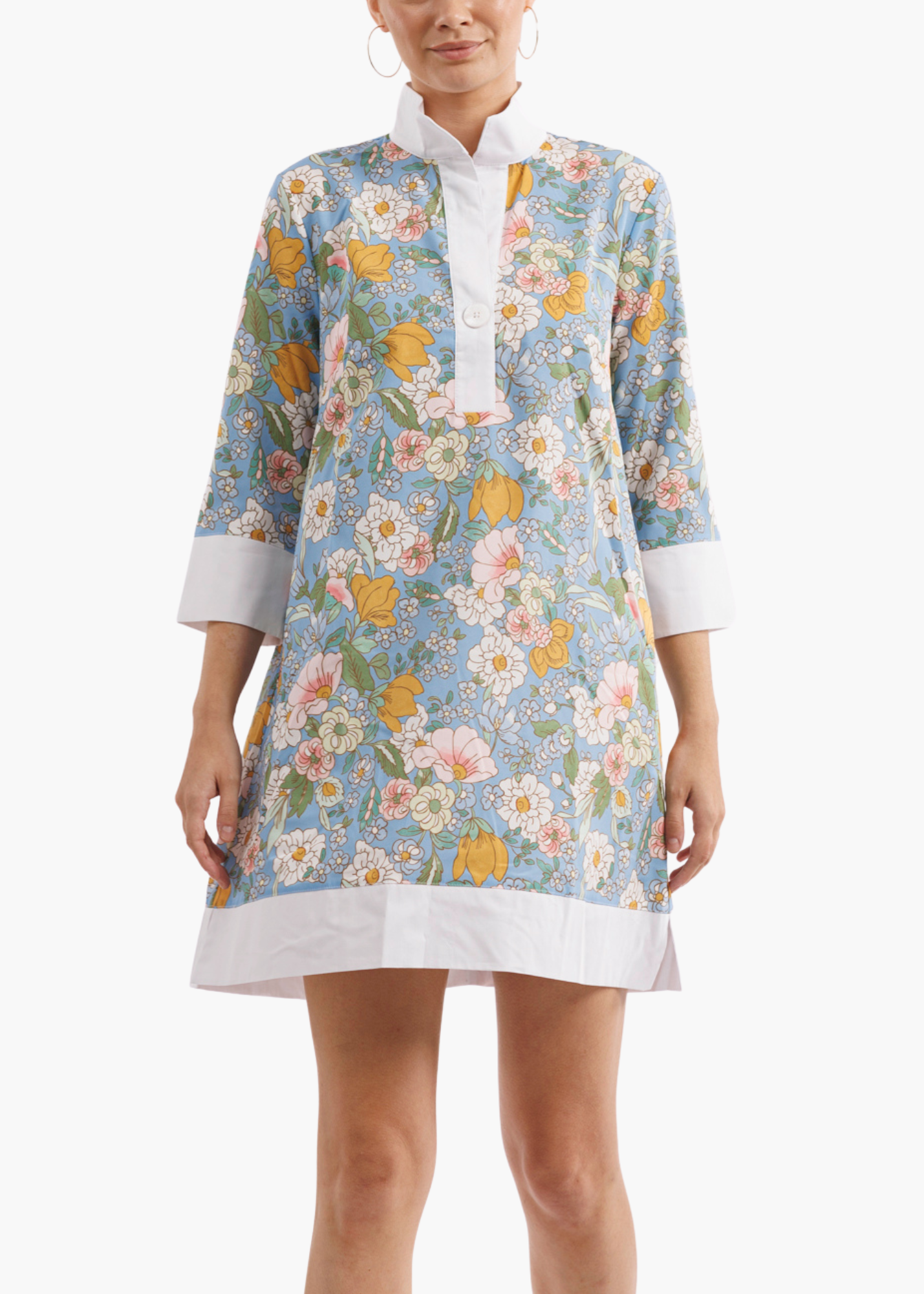 Simone Dress in Marigold Pot