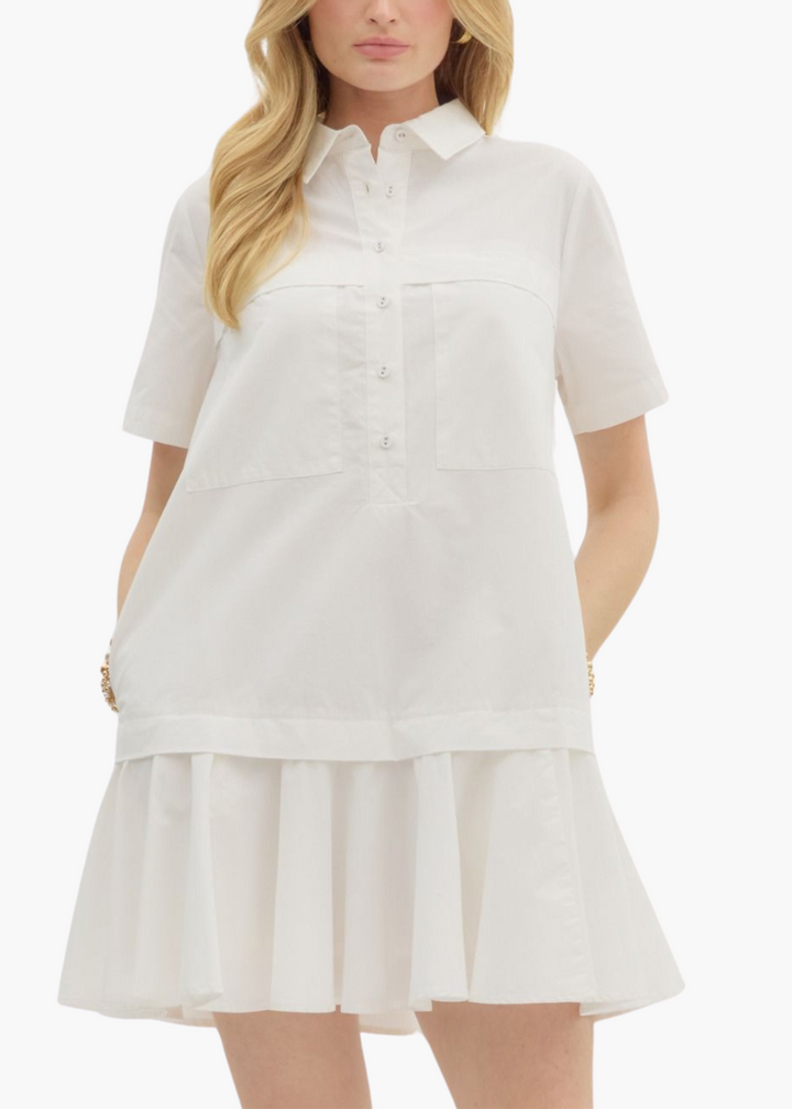 Lydia Mini Dress in White