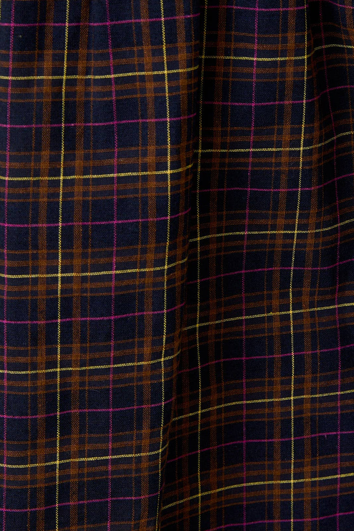 Laura Midi Dress in Fall Plaid