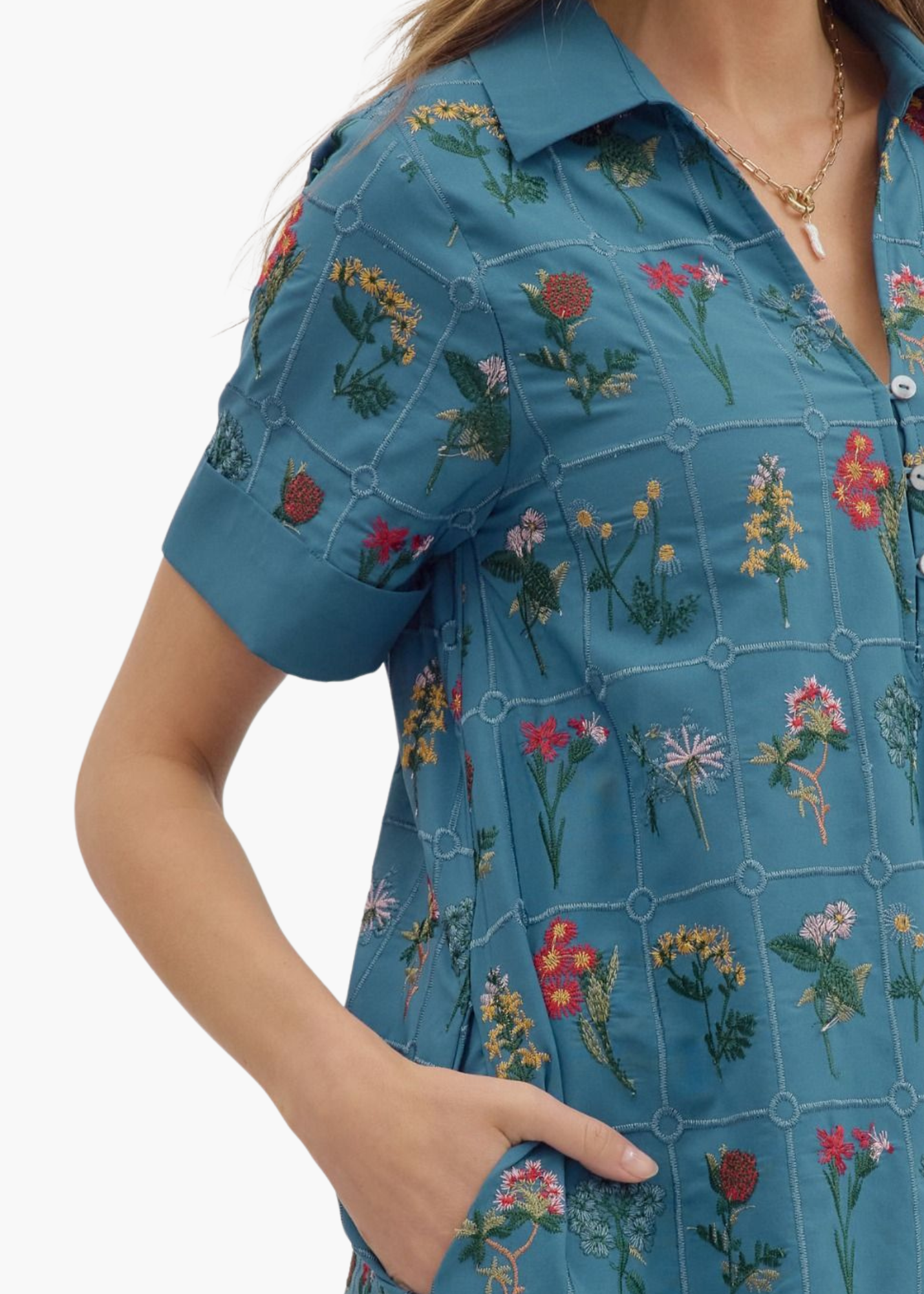 Kennedy Mini Dress in Blue