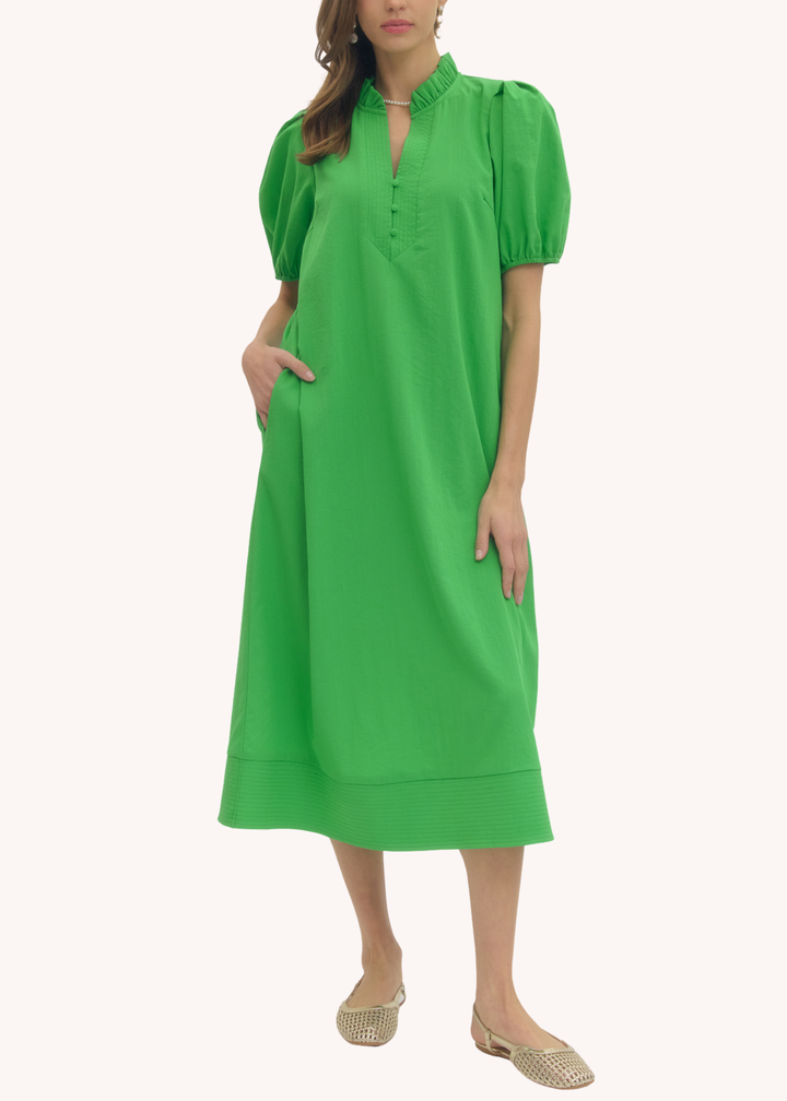 Maisie Midi Dress in Green