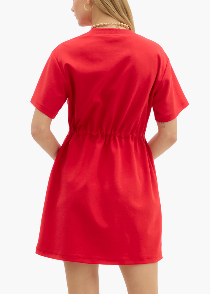 Bly Mini Dress in Red