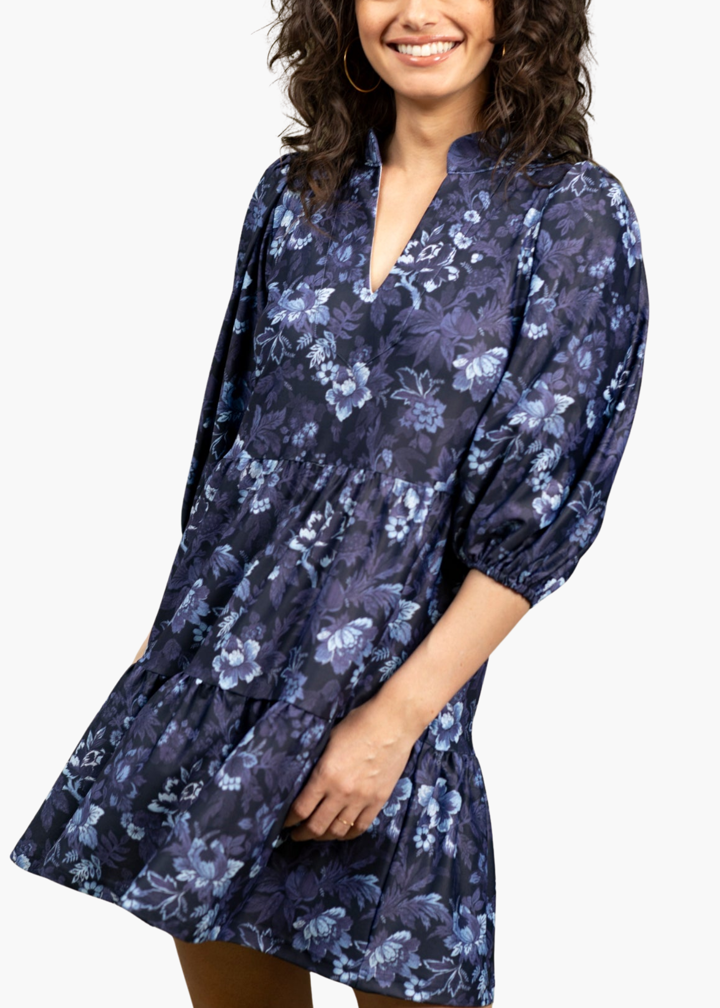 Tory Dress in Royal Rose