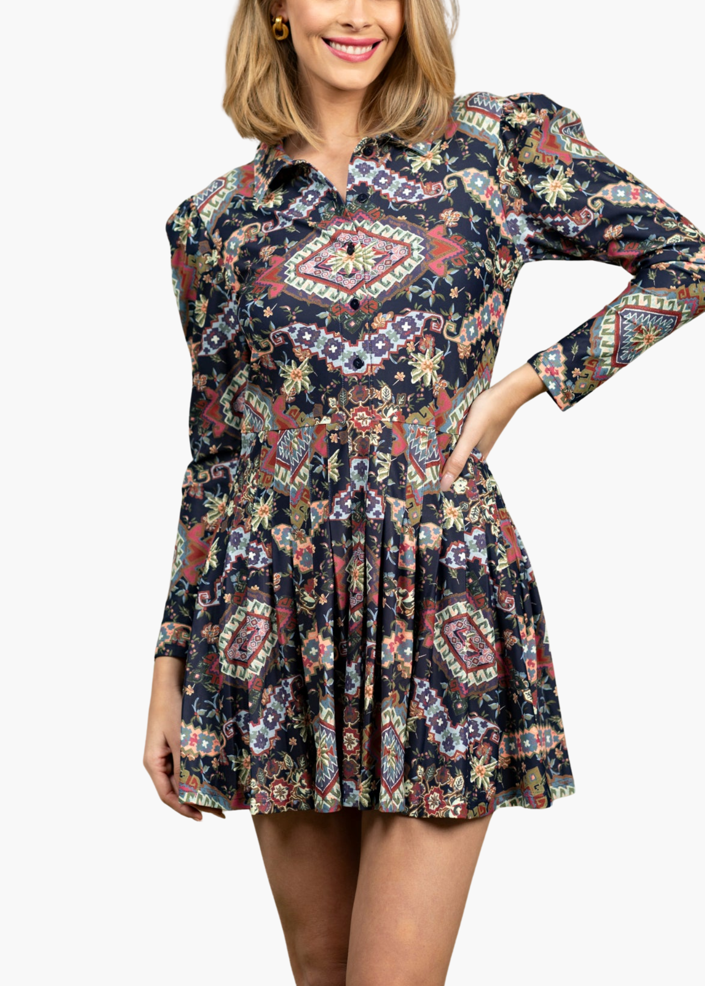 Edith Dress in Autumn Tapestry