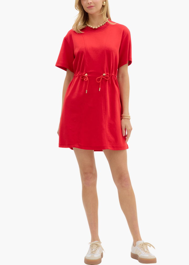 Bly Mini Dress in Red