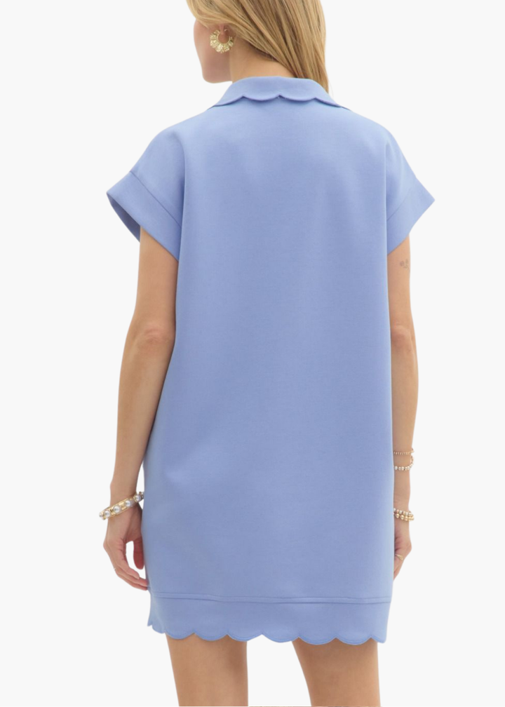 Grace Mini Dress in Blue