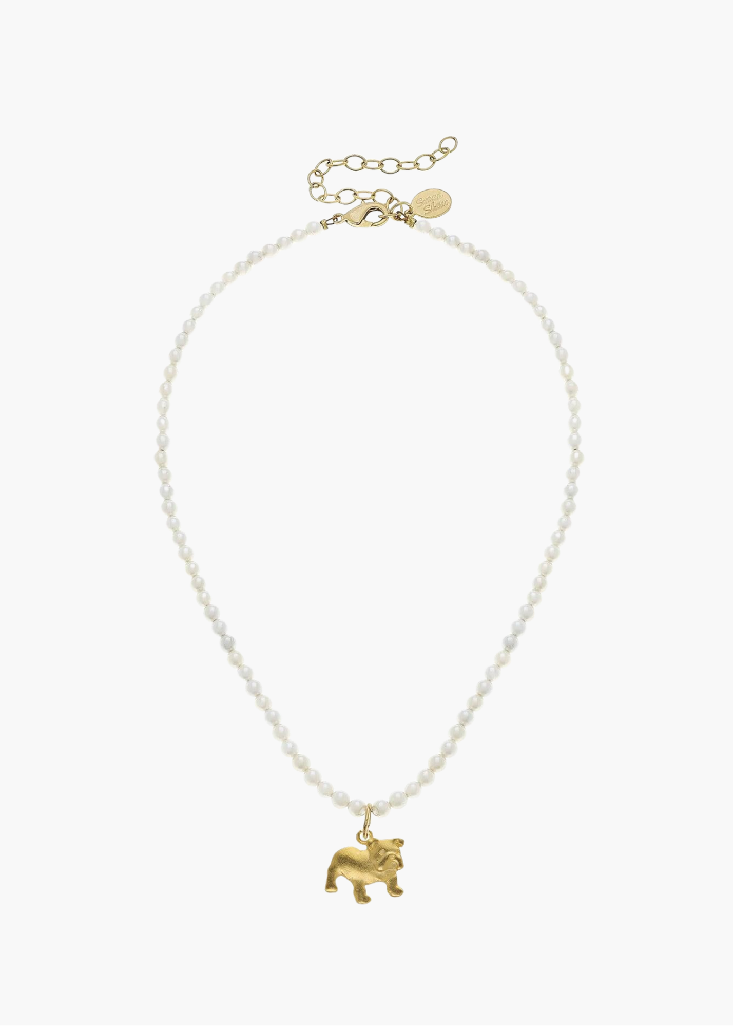 Alys Bulldog Pearl Necklace