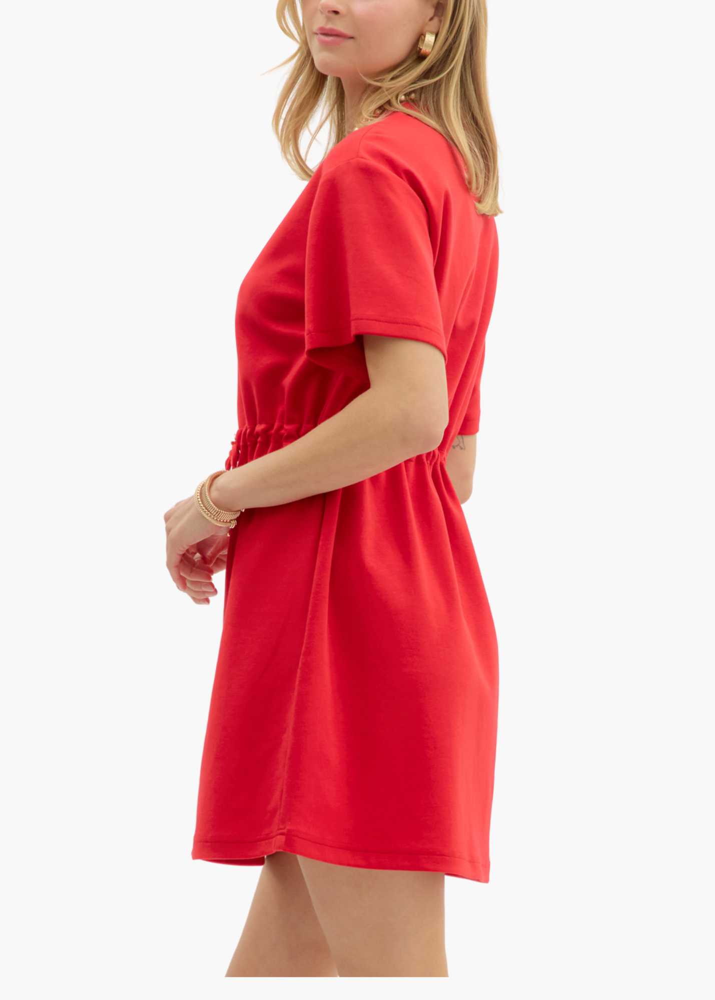 Bly Mini Dress in Red