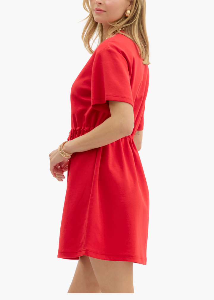 Bly Mini Dress in Red