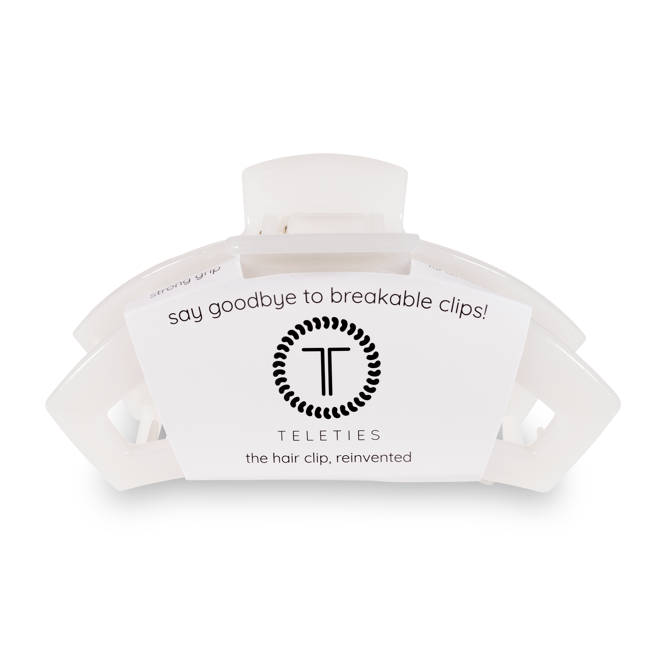 Open Hair Clip in Coconut White