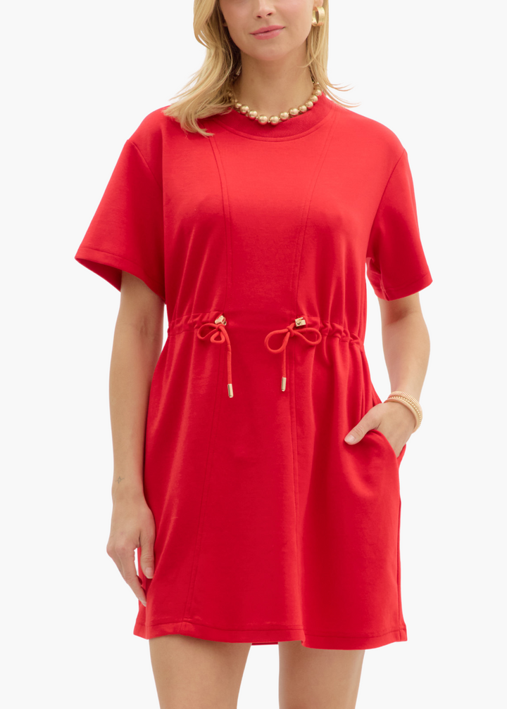 Bly Mini Dress in Red