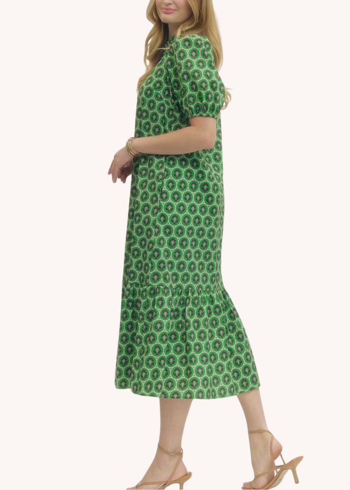 Lottie Dress in Green