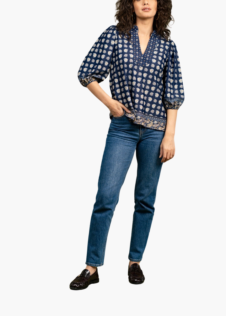 Eliza Top in Flora Paisley Multi