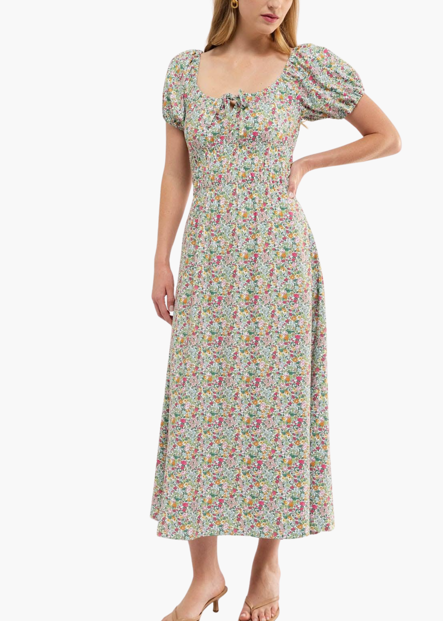 Philippa Dress in Sorbet Bouquet