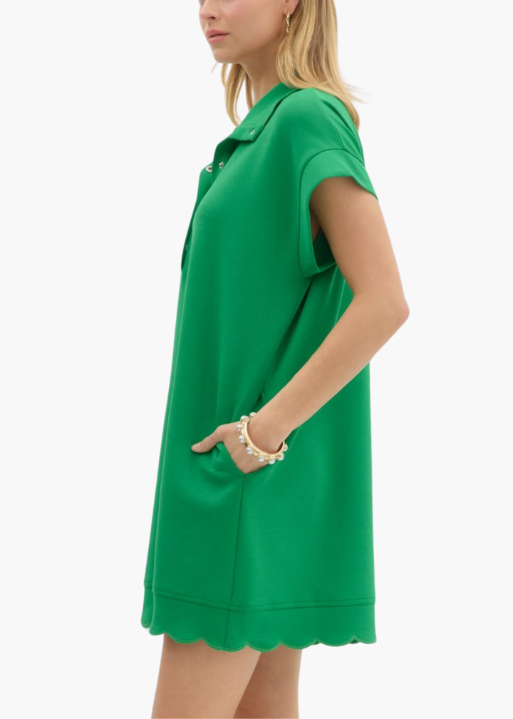 Grace Mini Dress in Green