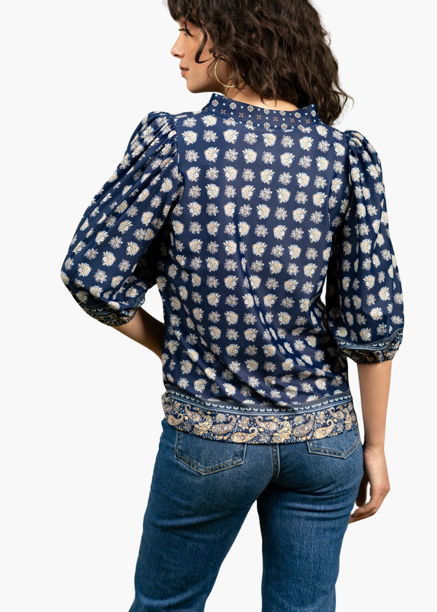 Eliza Top in Flora Paisley Multi