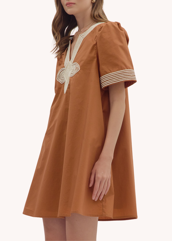 Leah Dress in Camel