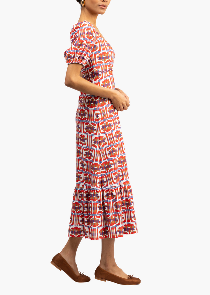 Lucy Dress in Plaid Daisy