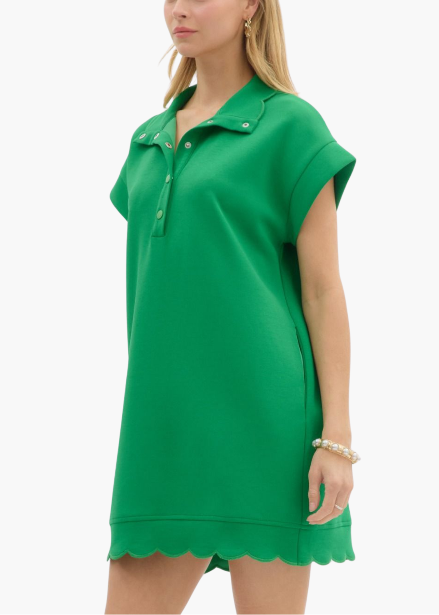 Grace Mini Dress in Green