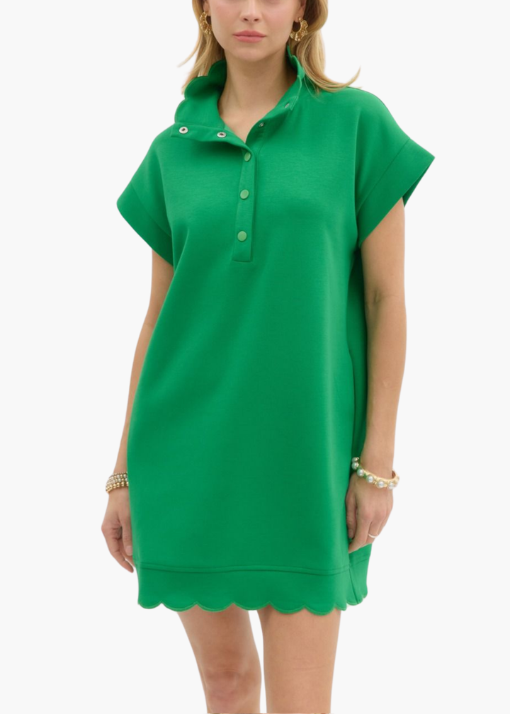 Grace Mini Dress in Green