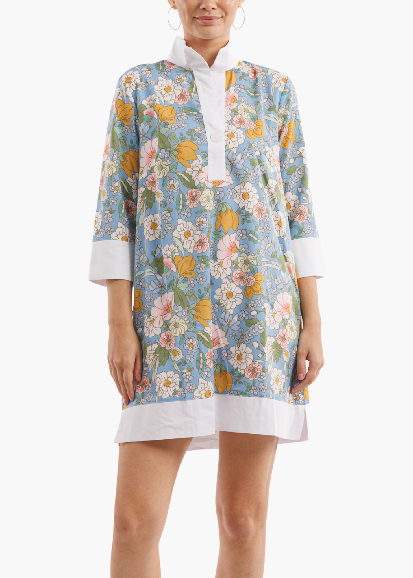 Simone Dress in Marigold Pot