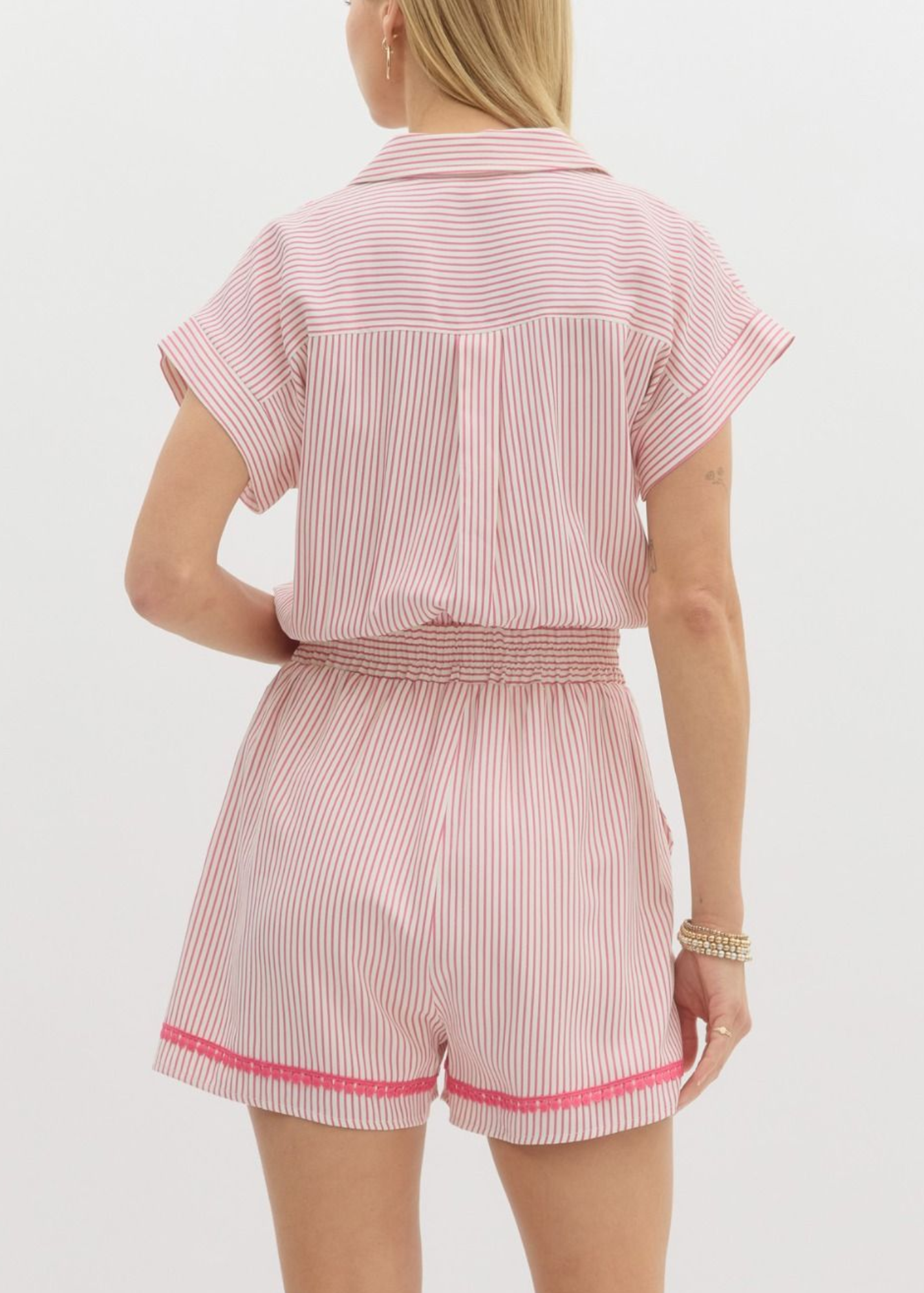 Shelby Romper in Pink