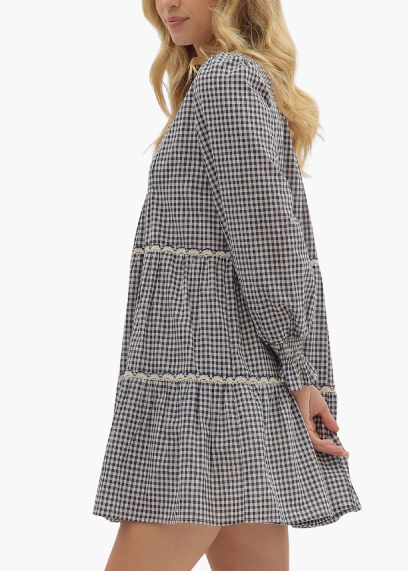 Harriet Mini Dress in Navy