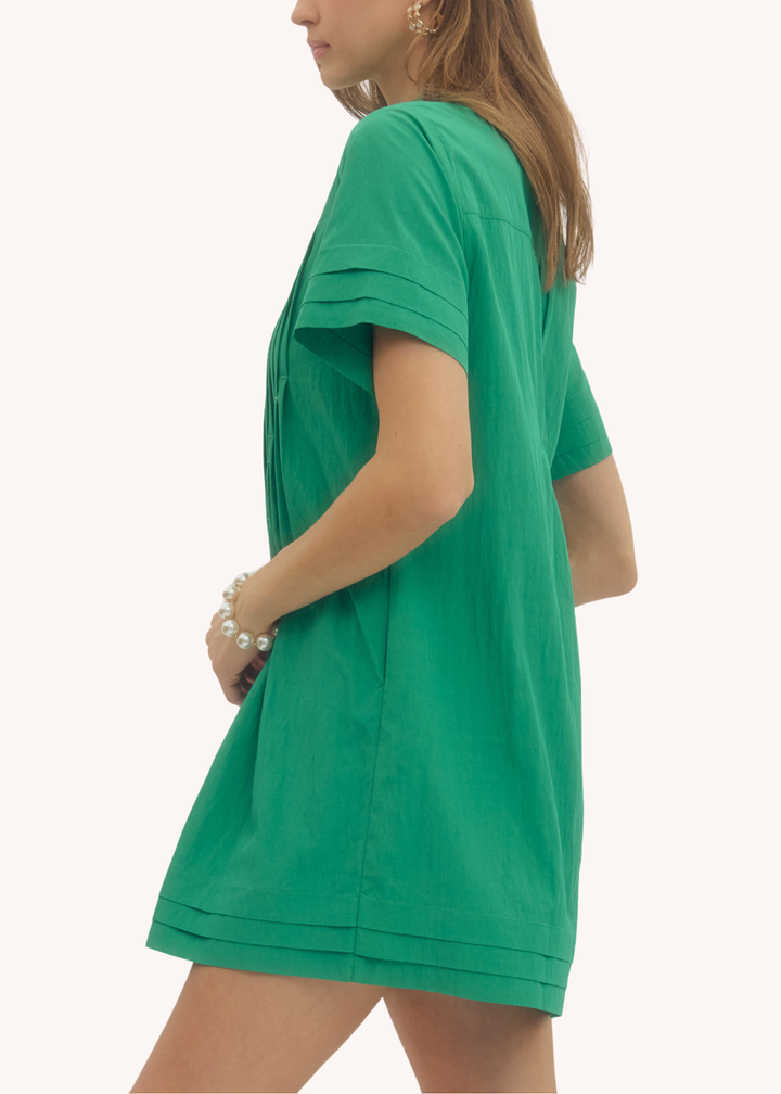 Eleanor Mini Dress in Green