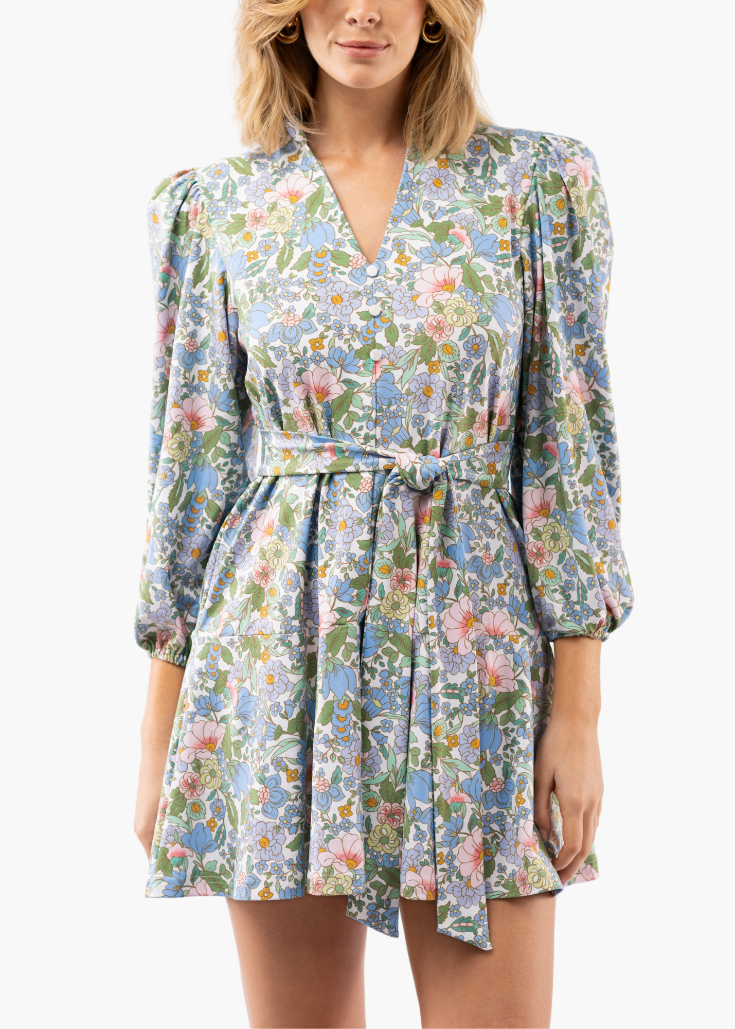 Hazel Dress in Forget Me Not