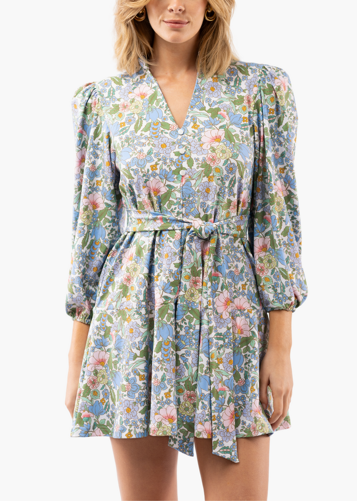 Hazel Dress in Forget Me Not
