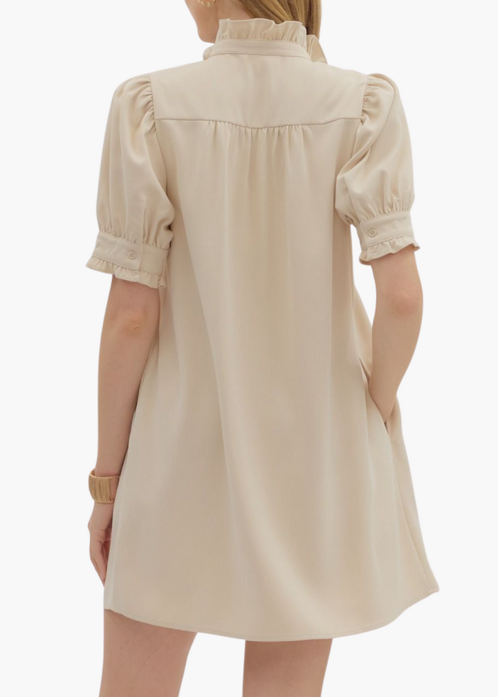 Esther Mini Dress in Cream