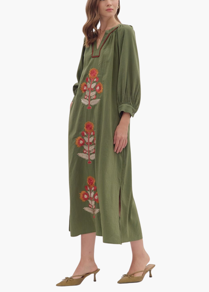 Katy Blockprint Dress