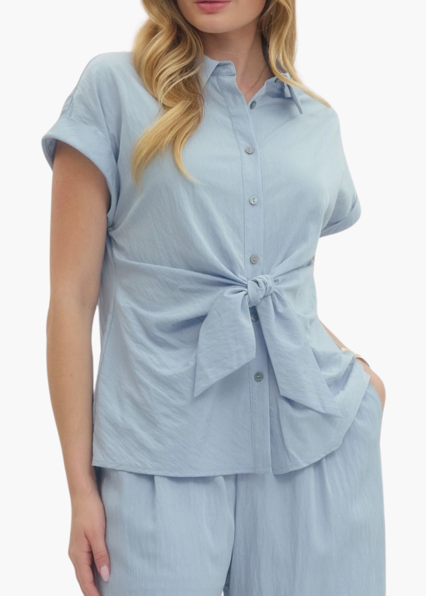 Mila Top in Light Blue