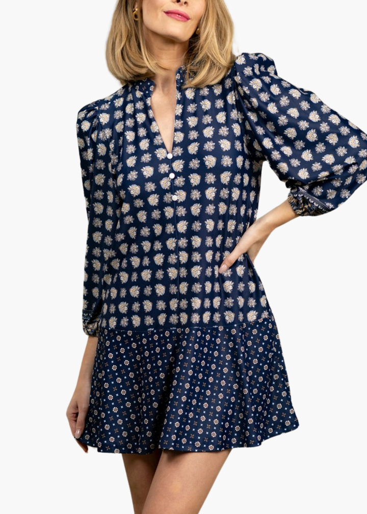 Hazel Dress in Flora Paisley Multi