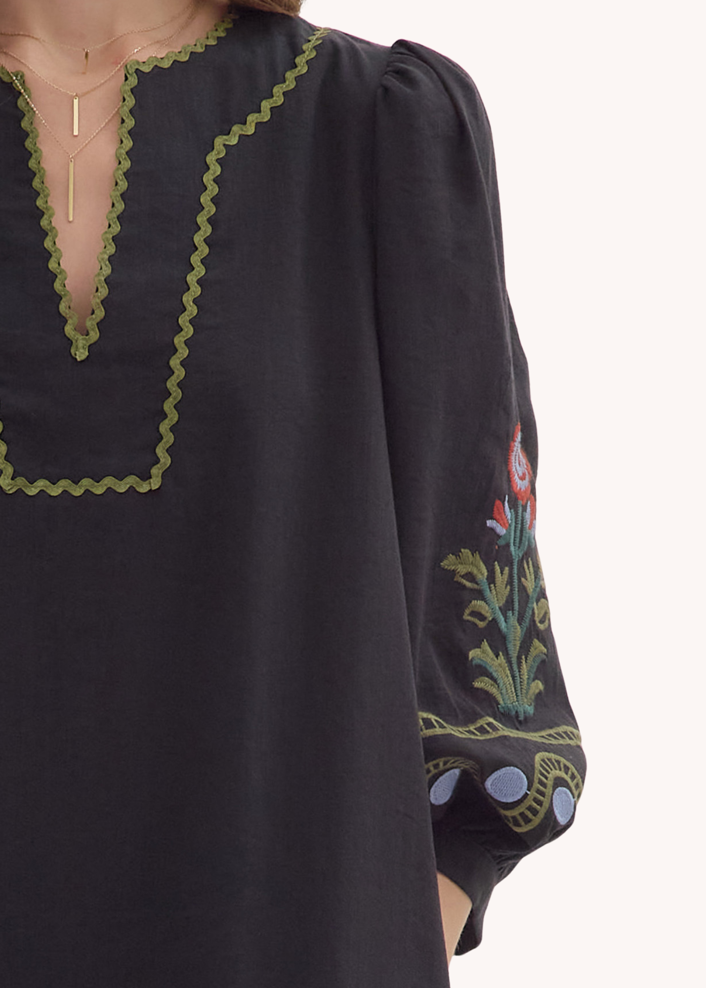 Kirsten Mini Dress in Black