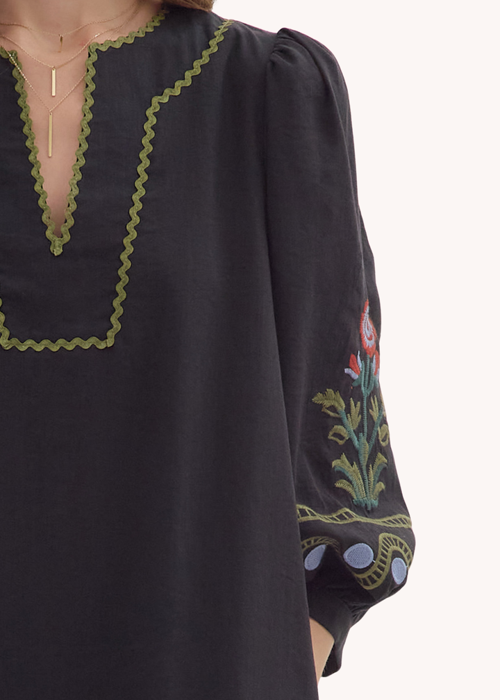 Kirsten Mini Dress in Black