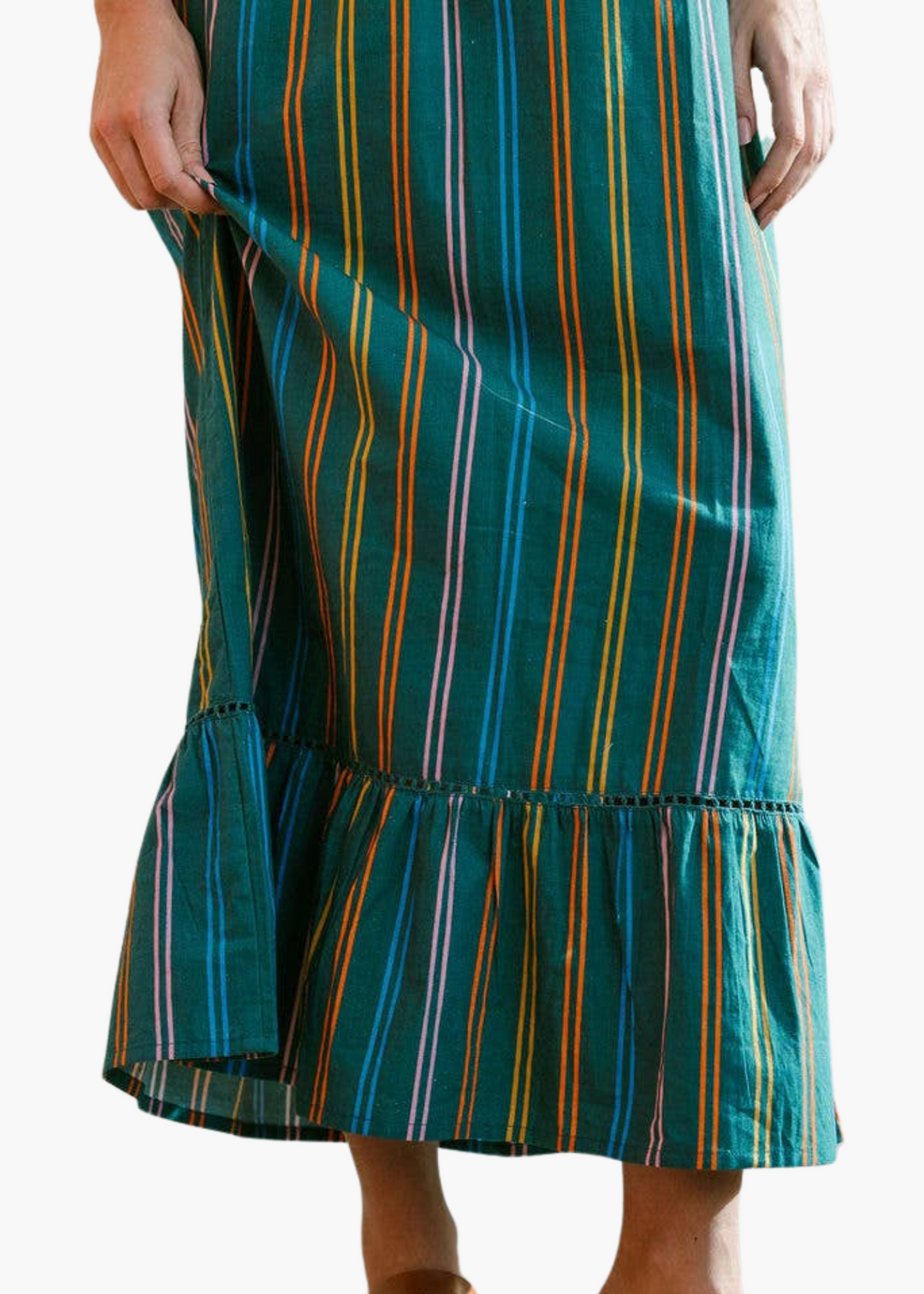 Jardin Dress in Puerto Stripe